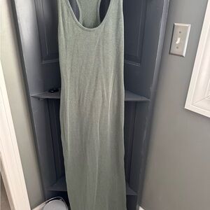 Lulu's Green Sleeveless Maxi Dress